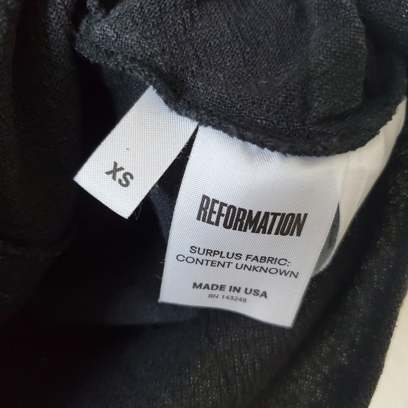 Reformation black lace up crop top - Picture 5 of 5